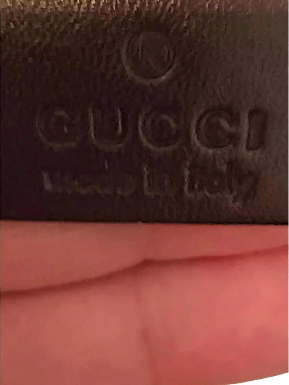 Gucci Beige GG Canvas Tote Bag with Dark Brown Leather Trim - Picture 5 of 9